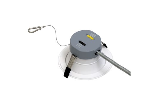 Commercial Retrofit Downlight, 6in, Lumen and CCT Select, 120-277V, Dimmable TRIAC/ELV & 0-10V, White Reflector, White Flange