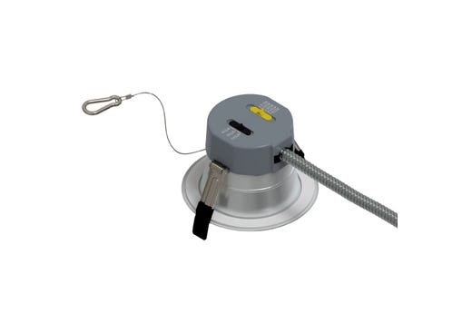 Commercial Retrofit Downlight, 4in, Lumen and CCT Select, 120-277V, Dimmable TRIAC/ELV & 0-10V, Haze Reflector, White Flange
