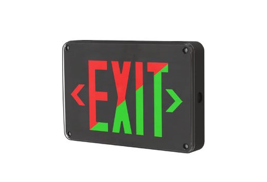 Emergence Series, Wet, Cold-Location, Exit Sign, Black Housing product image