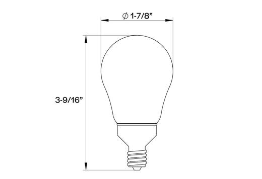 LED Filament A15 E12 Clear - 8.8W