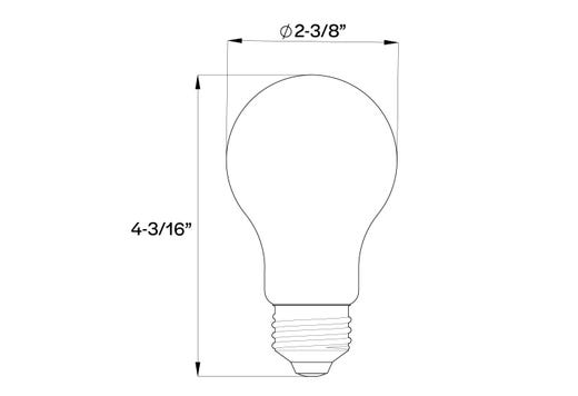 LED Filament 3-Way A19 E26 Clear