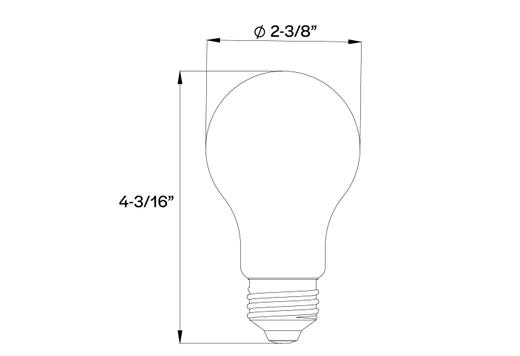 LED Filament A19 E26 Frosted - 5W