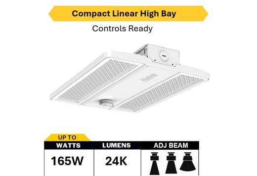 LED Controls Ready Compact Linear Highbay-2 Lumen & Color Select