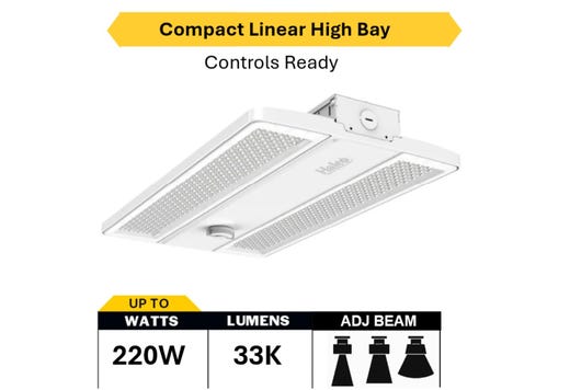LED Controls Ready Compact Linear Highbay-3 Lumen & Color Select lighting product image