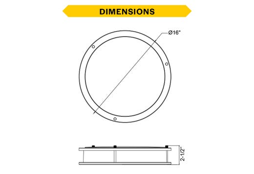 Flush Mount Brushed Nickel Double Ring 16" Selectable CCT 27/30/35/40/50K 25W 1750LM 120V TRIAC Dimming Plastic Lens with Microwave Motion Sensor