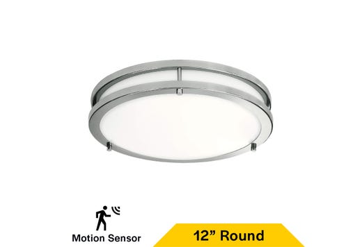 Flush Mount Brushed Nickel Double Ring 12" Selectable CCT lighting product image
