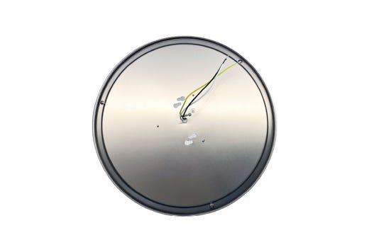 Flush Mount Brushed Nickel Double Ring 14" Selectable CCT 27/30/35/40/50K 21W 1700LM 120V TRIAC Dimming Plastic Lens