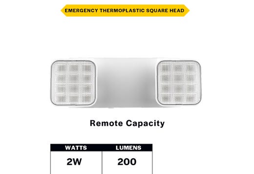 Emergence Series Emergency Unit White Adjustable Thermoplastic
