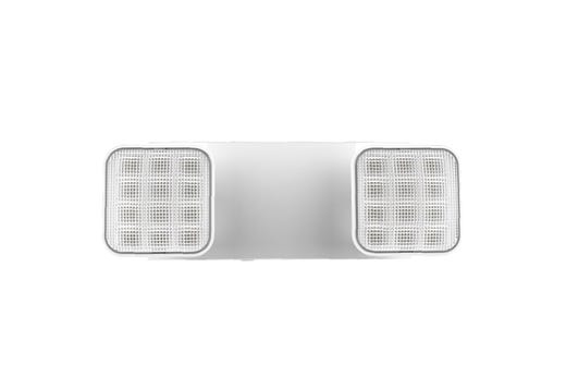 Emergence Series Emergency Unit White Adjustable Thermoplastic Square Heads 90-min Battery Bkup