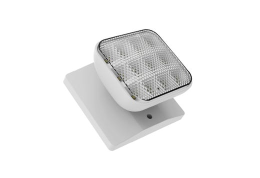 Emergence LED Single Remote Head Square Indoor White, 1.2W, 3.6-15VDC Input