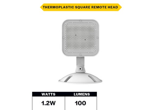 Emergence LED Single Remote Head Square Outdoor White, 1.2W lighting product image