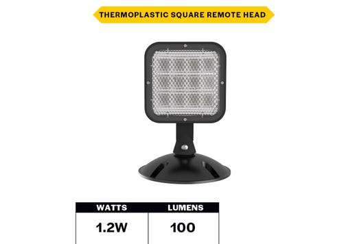 Emergence LED Single Remote Head Square Outdoor Black, 1.2W product image