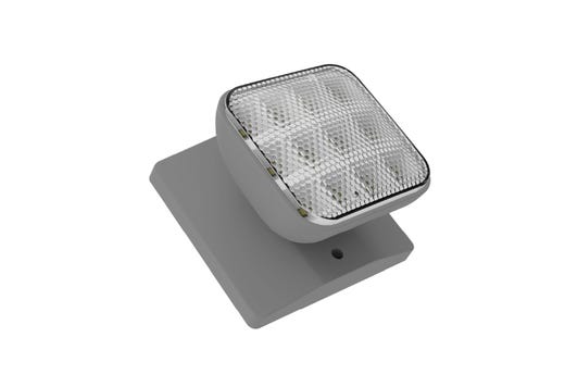 Emergence LED Single Remote Head Square Indoor Gray, 1.2W, 3.6-15VDC Input
