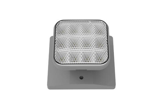 Emergence LED Single Remote Head Square Indoor Gray, 1.2W, 3.6-15VDC Input