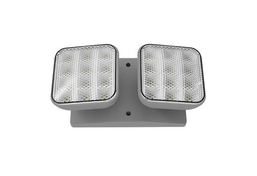 Emergence LED Double Remote Head Square Indoor Gray, 2.4W, 3.6-15VDC Input