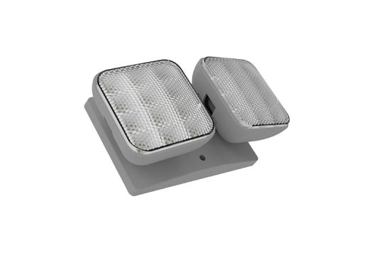 Emergence LED Double Remote Head Square Indoor Gray, 2.4W, 3.6-15VDC Input