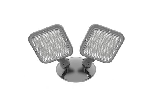 Emergence LED Double Remote Head Square Outdoor Gray, 2.4W, 3.6-15VDC Input