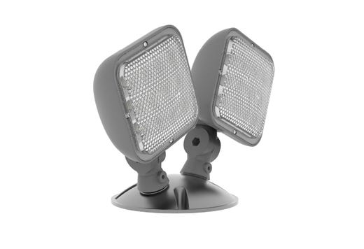Emergence LED Double Remote Head Square Outdoor Gray, 2.4W, 3.6-15VDC Input