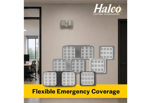 Emergence LED Single Remote Head Square Indoor Gray, 1.2W, 3.6-15VDC Input
