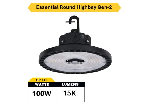 Essential Round Highbay (Gen-2) Controls Ready 3.5mm Jack Lumen product image