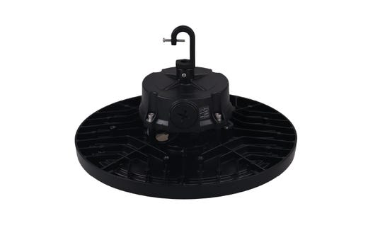 Essential Round Highbay (Gen-2) Controls Ready 3.5mm Jack Lumen Select 13,800-18,000-21,600 (90W-120W-150W), Color Select 4000K or 5000K, 120-277VAC, 0-10V Dimming, Black