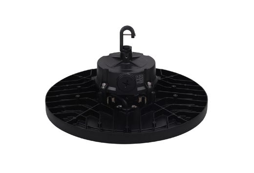 Essential Round Highbay (Gen-2) Controls Ready 3.5mm Jack Lumen Select 19,600-23,100-29,500 (120W-150W-200W), Color Select 4000K or 5000K, 120-277VAC, 0-10V Dimming, Black
