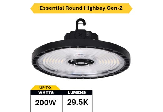 Essential Round Highbay (Gen-2) Controls Ready 3.5mm Jack Lumen LED product