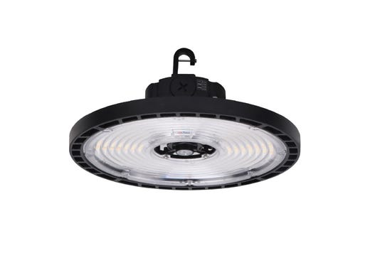 Essential Round Highbay (Gen-2) Controls Ready 3.5mm Jack Lumen Select 19,600-23,100-29,500 (120W-150W-200W), Color Select 4000K or 5000K, 120-277VAC, 0-10V Dimming, Black