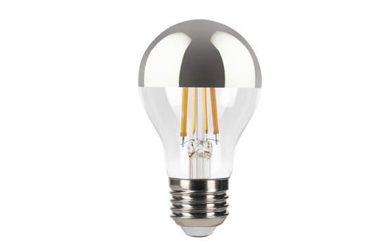 LED Filament A-shape Silver Bowl A19 Bulb Medium (E26) 2700K 8.8W lighting product image