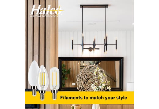 LED Filament T14 E26 Clear - 8.8W
