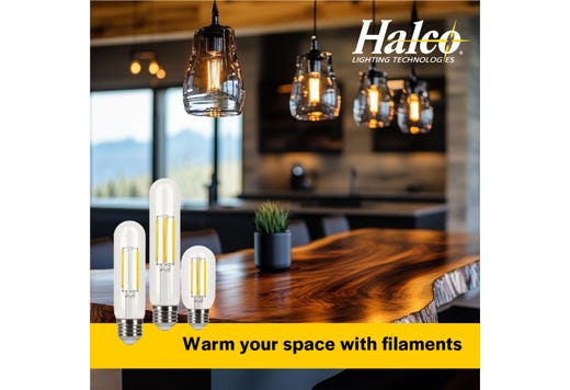 LED Filament T14 E26 Clear - 8.8W
