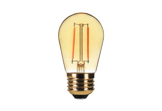 LED Filament Sign S14 Bulb Medium (E26) 2200K 2.2W (25W Equiv)