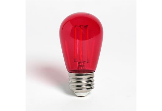 LED Filament Sign S14 Red Bulb Medium (E26) 5W Red Dimmable Gen-4 product image