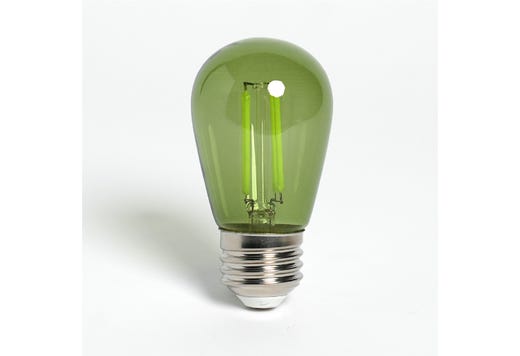 LED Filament Sign S14 Green Bulb Medium (E26) 5W Green Gen-4 lighting product image