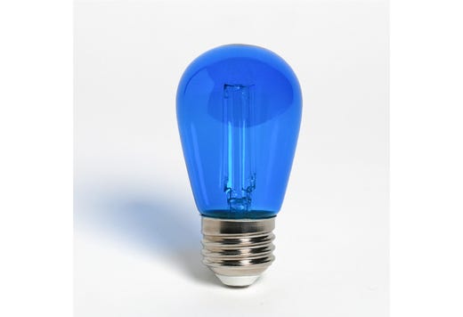 LED Filament Sign S14 Blue Bulb Medium (E26) 5W Blue Gen-4 product image