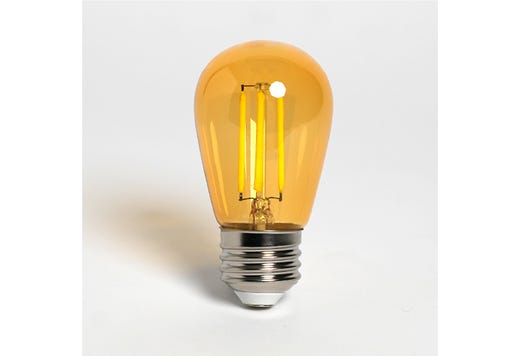 LED Filament Sign S14 Yellow Bulb Medium (E26) 5W Yellow Gen-4