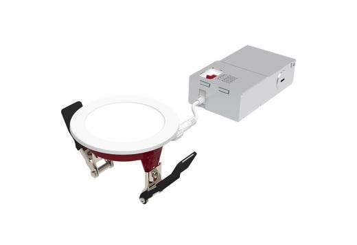 LED Fire Rated 3in Slim Downlight Color Selectable 6.5W 555 Lumen