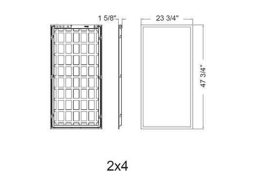 LED 2X4 Flat Panel Controls Ready 3.5mm Receptacle Lumen & Color Selectable (3750-5625Lum 3500K 4000K 5000K) UNV 120-277V 0-10V Dimmable