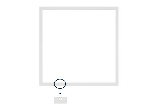 LED 2X2 Flat Panel Controls Ready 3.5mm Receptacle Lumen & Color LED product