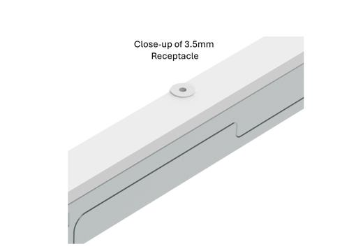 LED 2X4 Flat Panel Controls Ready 3.5mm Receptacle Lumen & Color Selectable (3750-5625Lum 3500K 4000K 5000K) UNV 120-277V 0-10V Dimmable