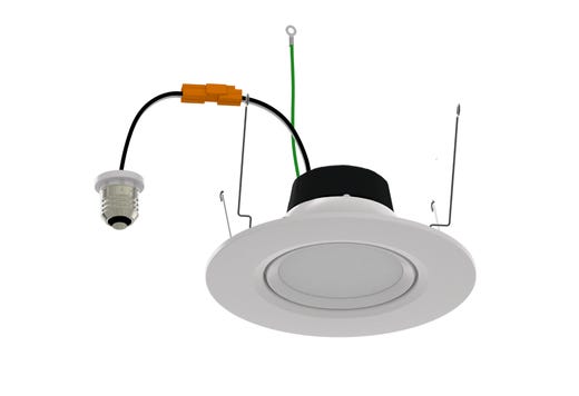 ProLED Select Gimbal Downlight 6in 11W 2700K-5000K Color Selectable Dimmable 25Deg Title 20 JA-8