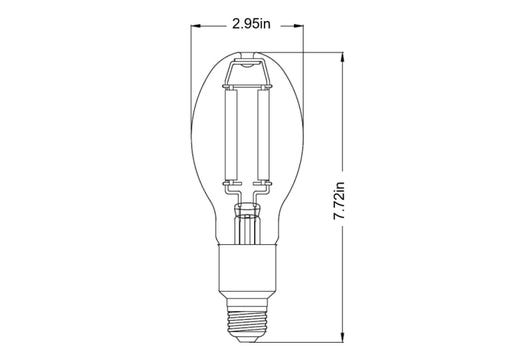 LED HID Filament ED17 Bulb Retrofit - 15/20W