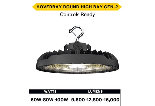 HoverBay Round Highbay, Lumen Selectable (9,600-12,800-16 product image