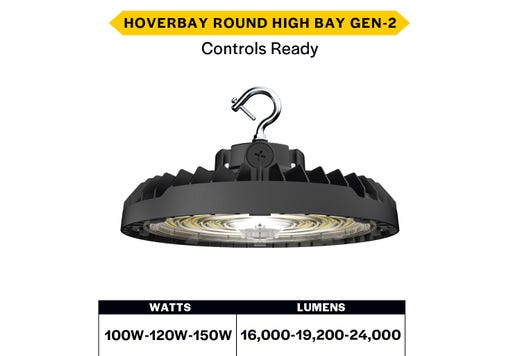 HoverBay Round Highbay, Lumen Selectable (16,000-19,200-24 lighting product image