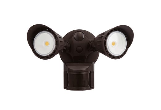 Patrol Security Flood With Motion Sensor 20W 5000K Universal Mounting Location Bronze Finish 120 277V