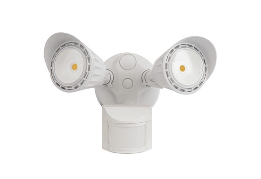 Patrol Security Flood With Motion Sensor 20W 5000K Universal Mounting Location White Finish 120 277V