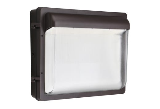 Low Profile Wall Pack Size 3 Lumen Selectable (13,000-19,000 lumens, 100W-120W-140W) Color Selectable 3000K-4000K-5000K Photocell-Enable/Disable 120-277VAC Bronze