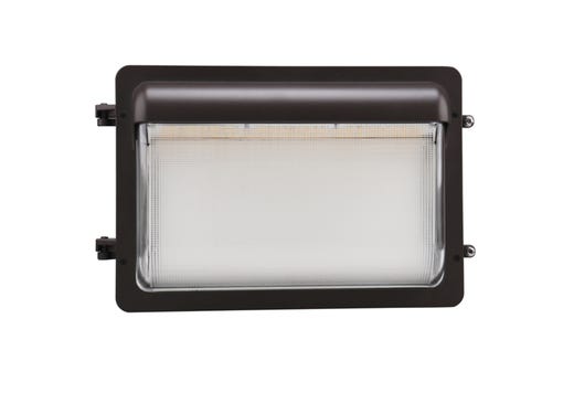 Low Profile Wall Pack Size 2 Lumen Selectable (3,900-7,800 lumens 30W-40W-50W-60W) Color Selectable 3000K-4000K-5000K Photocell-Enable/Disable 120-277VAC Bronze