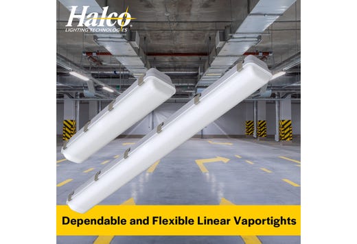 LED Controls Ready Linear Vaportight 2FT Selectable Lumen & CCT 2780-4083LM (20W-30W) 35K- 40K-50K 3.5mm Jack 120-277VAC with Suspended Chain Mount