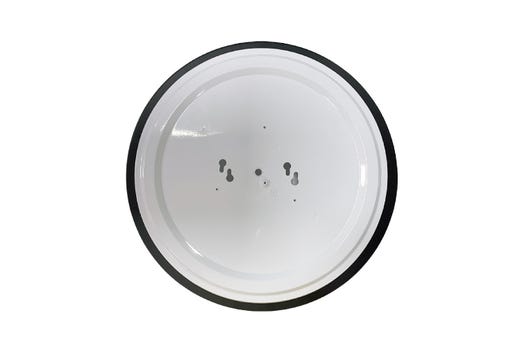 Flush Mount Modern Double Black & White Trim Ring 14" Selectable CCT 27/30/35/40/50K 21W 1400LM Plastic Lens 120V TRIAC Dimming Plastic Lens